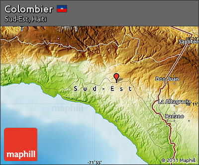 Physical Map of Colombier