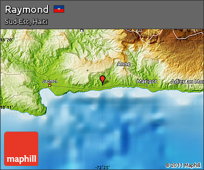 Physical Map of Raymond