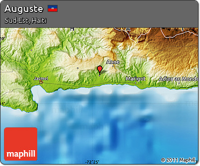 Physical Map of Auguste