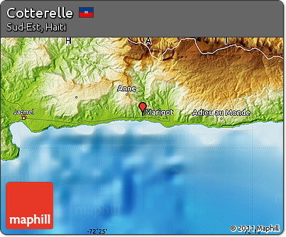 Physical Map of Cotterelle
