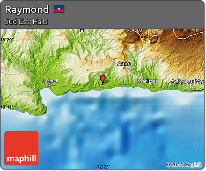 Physical Map of Raymond