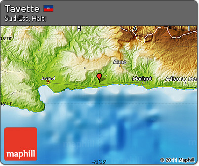 Physical Map of Tavette