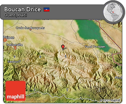 Satellite Map of Boucan Drice
