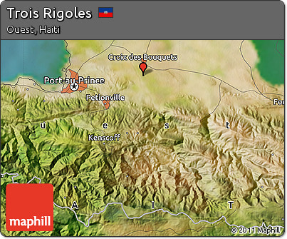 Satellite Map of Trois Rigoles