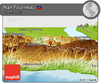 Physical Panoramic Map of Nan Fourneau