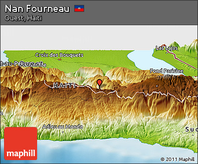 Physical Panoramic Map of Nan Fourneau