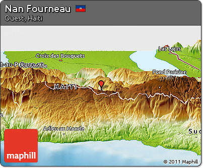 Physical Panoramic Map of Nan Fourneau