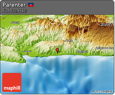 Physical Panoramic Map of Parenter