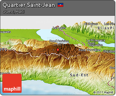Physical Panoramic Map of Quartier Saint-Jean