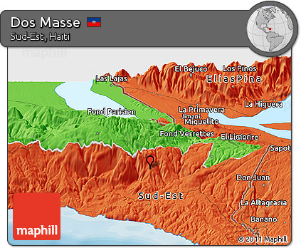 Political Panoramic Map of Dos Masse