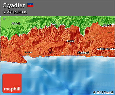Political Panoramic Map of Clyadier