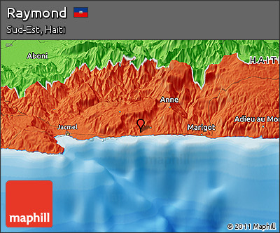 Political Panoramic Map of Raymond