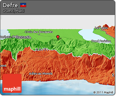 Political Panoramic Map of Defre