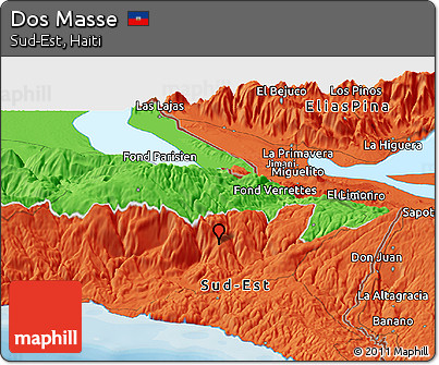 Political Panoramic Map of Dos Masse