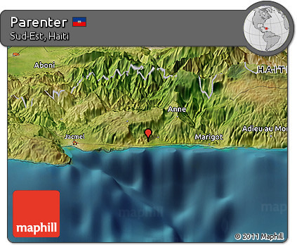 Satellite Panoramic Map of Parenter