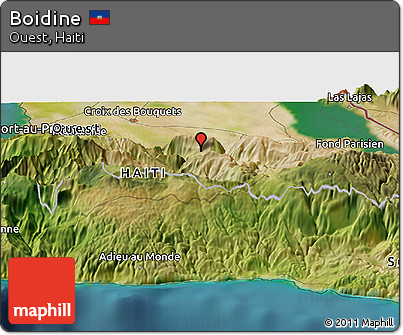 Satellite Panoramic Map of Boidine