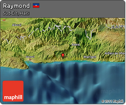 Satellite Panoramic Map of Raymond