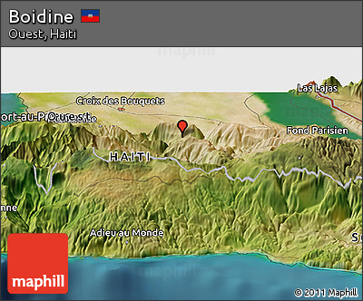 Satellite Panoramic Map of Boidine