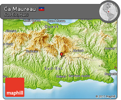 Physical 3D Map of Ca Maureau