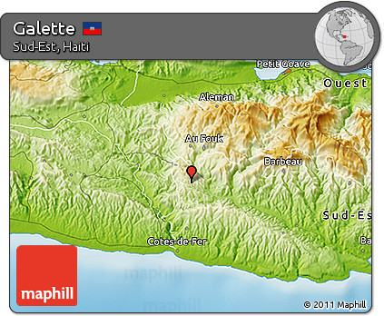 Physical 3D Map of Galette