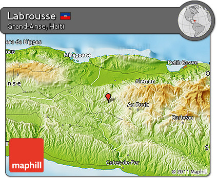 Physical 3D Map of Labrousse