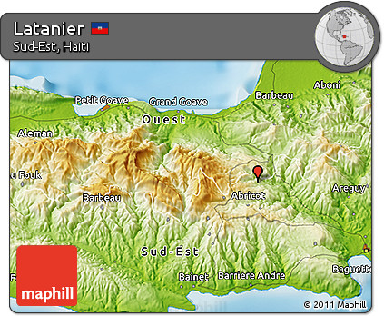 Physical 3D Map of Latanier