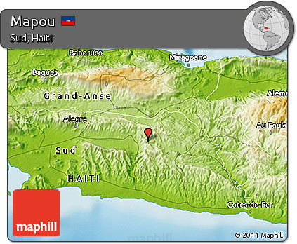 Physical 3D Map of Mapou