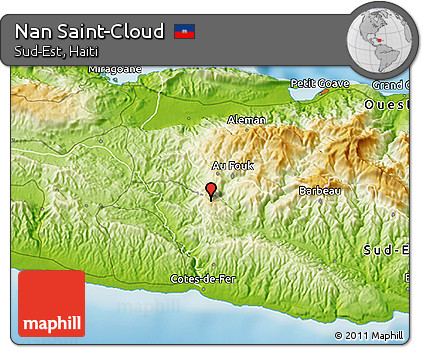 Physical 3D Map of Nan Saint-Cloud