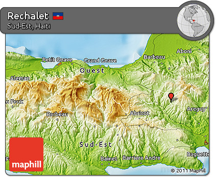 Physical 3D Map of Rechalet