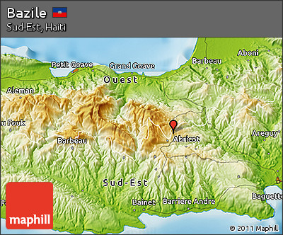 Physical 3D Map of Bazile