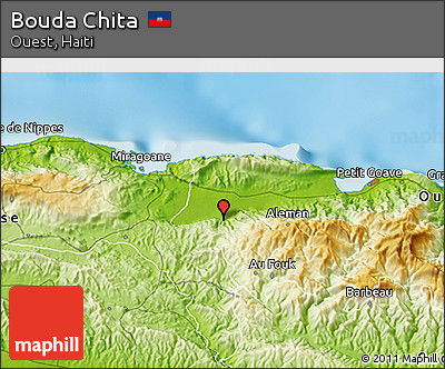 Physical 3D Map of Bouda Chita
