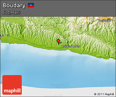 Physical 3D Map of Boudary
