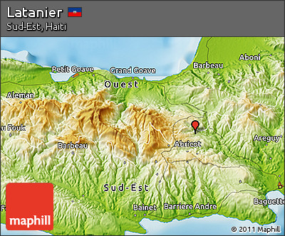 Physical 3D Map of Latanier