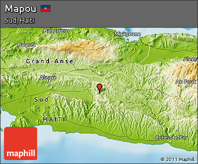 Physical 3D Map of Mapou