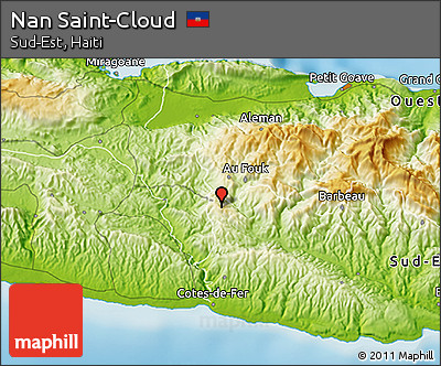 Physical 3D Map of Nan Saint-Cloud