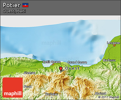 Physical 3D Map of Potier
