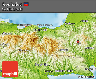 Physical 3D Map of Rechalet