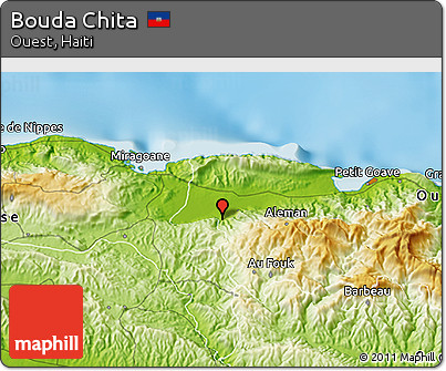 Physical 3D Map of Bouda Chita