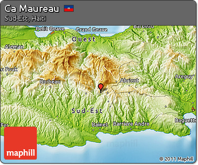 Physical 3D Map of Ca Maureau