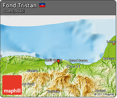 Physical 3D Map of Fond Tristan