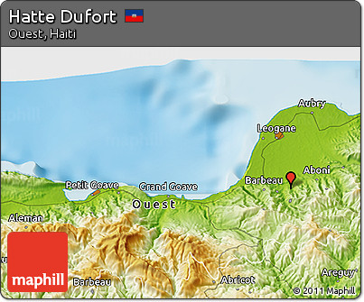 Physical 3D Map of Hatte Dufort
