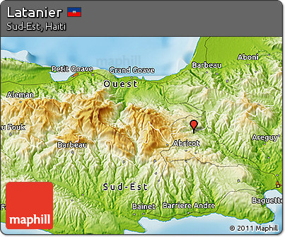 Physical 3D Map of Latanier