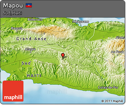 Physical 3D Map of Mapou