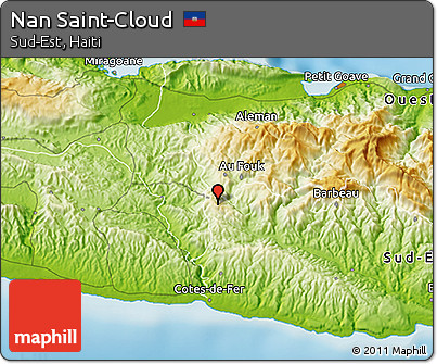 Physical 3D Map of Nan Saint-Cloud