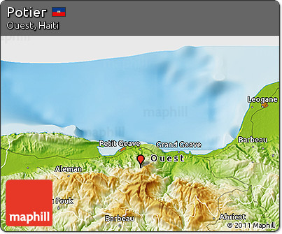 Physical 3D Map of Potier