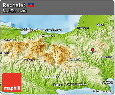 Physical 3D Map of Rechalet
