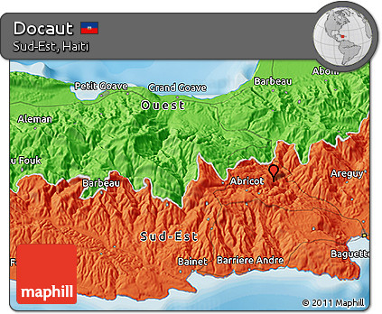 Political 3D Map of Docaut
