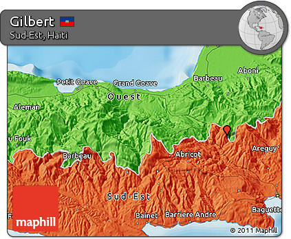 Political 3D Map of Gilbert