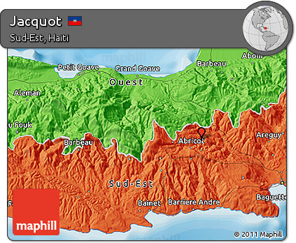 Political 3D Map of Jacquot