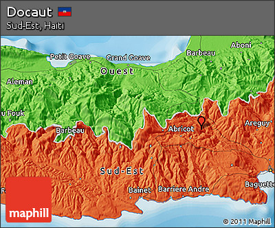 Political 3D Map of Docaut